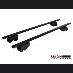 Alfa Romeo Stelvio Roof Rack Cross Bars - for models w/ factory roof rails - Black - Starlock